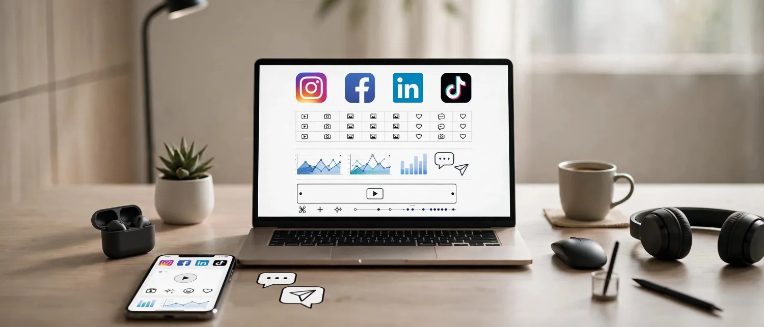 social-media-desk-setup